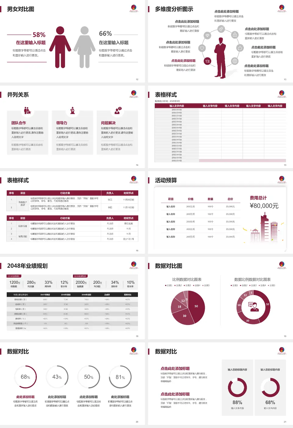 临沂市妇幼保健院财务与预算报告PPT模板16:9格式幻灯片预览图3