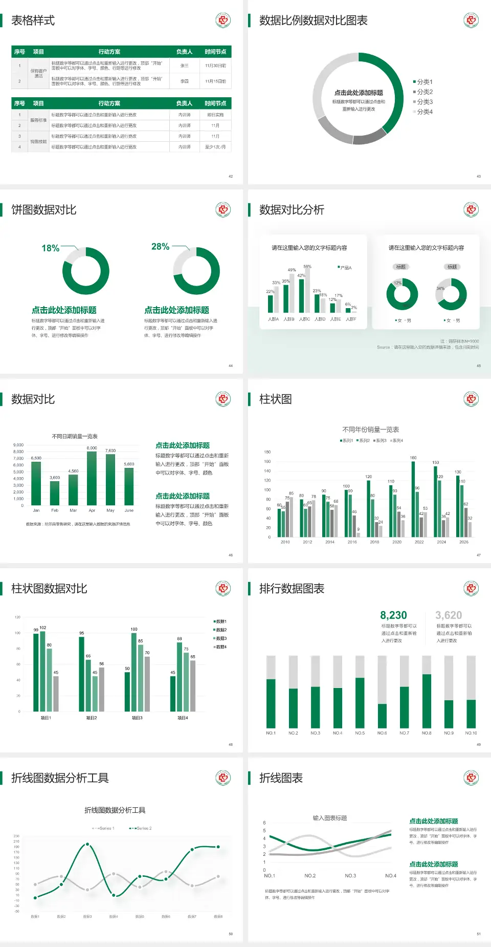山东省胸科医院医院简介/日常通用PPT模板4:3格式幻灯片预览图6