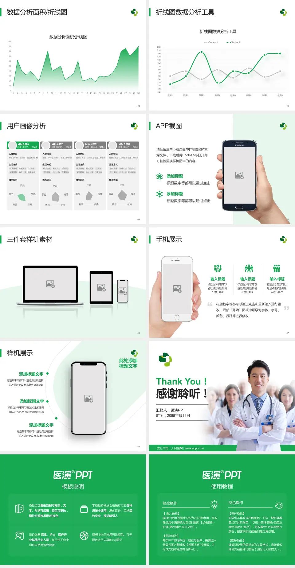 太仓市第一人民医院科室介绍与推广PPT模板4:3格式幻灯片预览图6