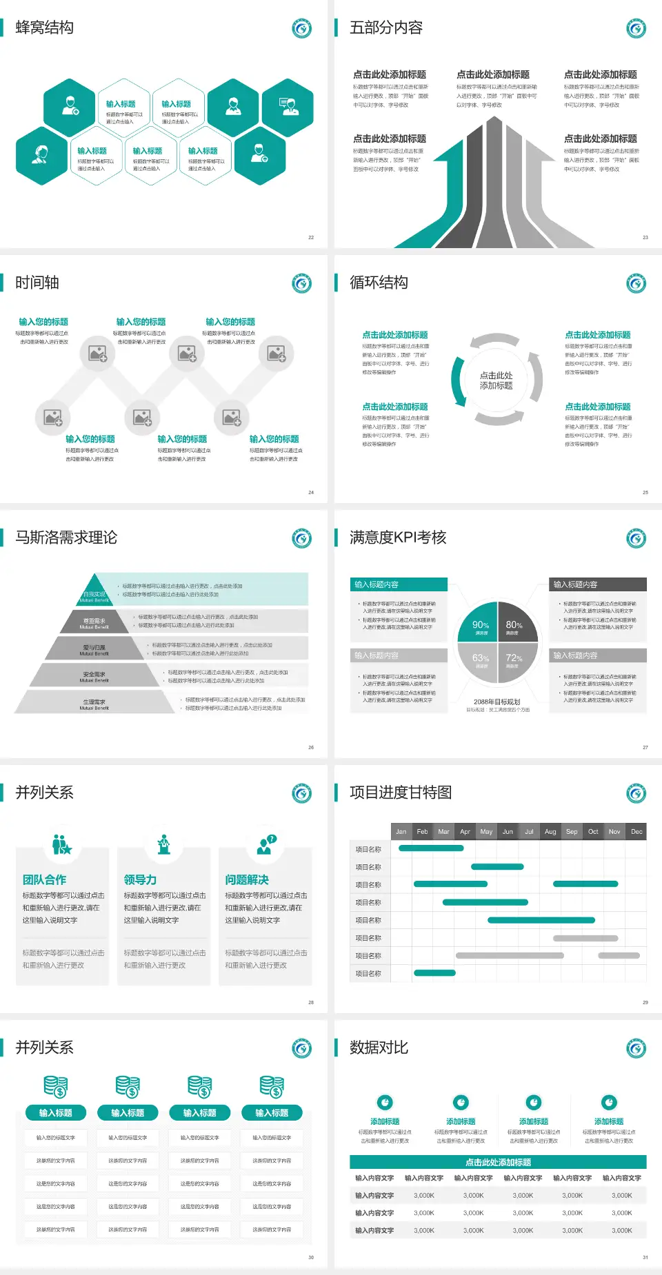 如皋市人民医院医疗知识普及PPT模板4:3格式幻灯片预览图4