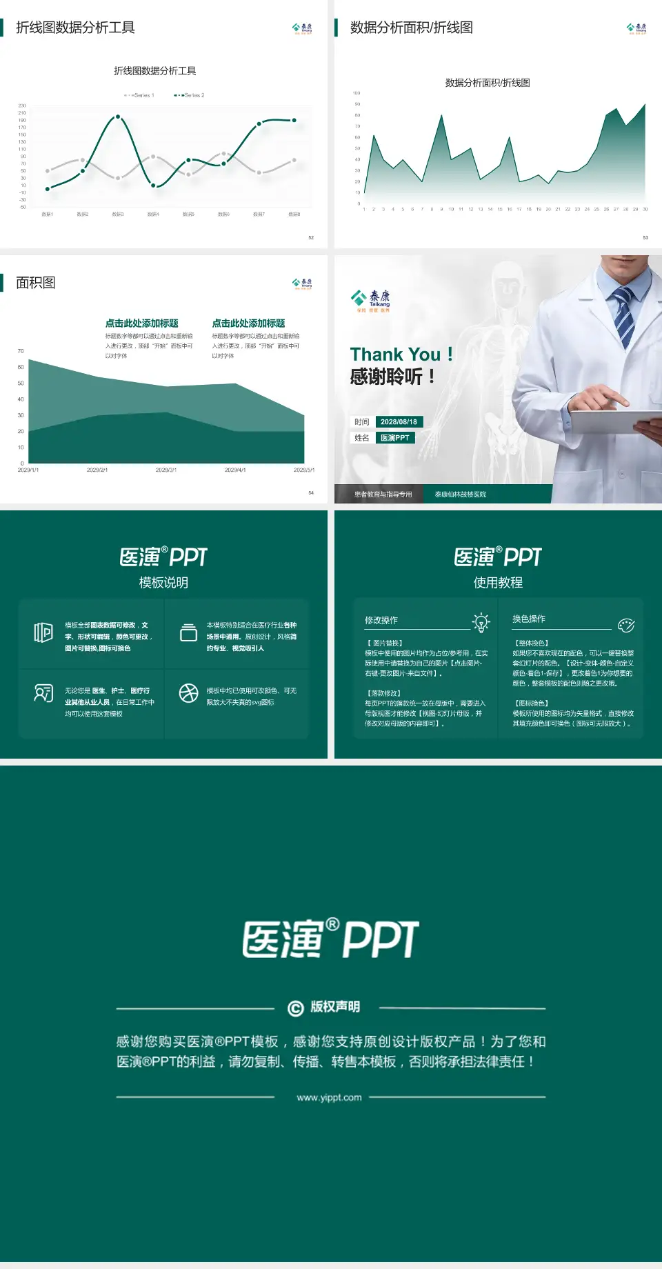 泰康仙林鼓楼医院患者教育与指导PPT模板4:3格式幻灯片预览图7