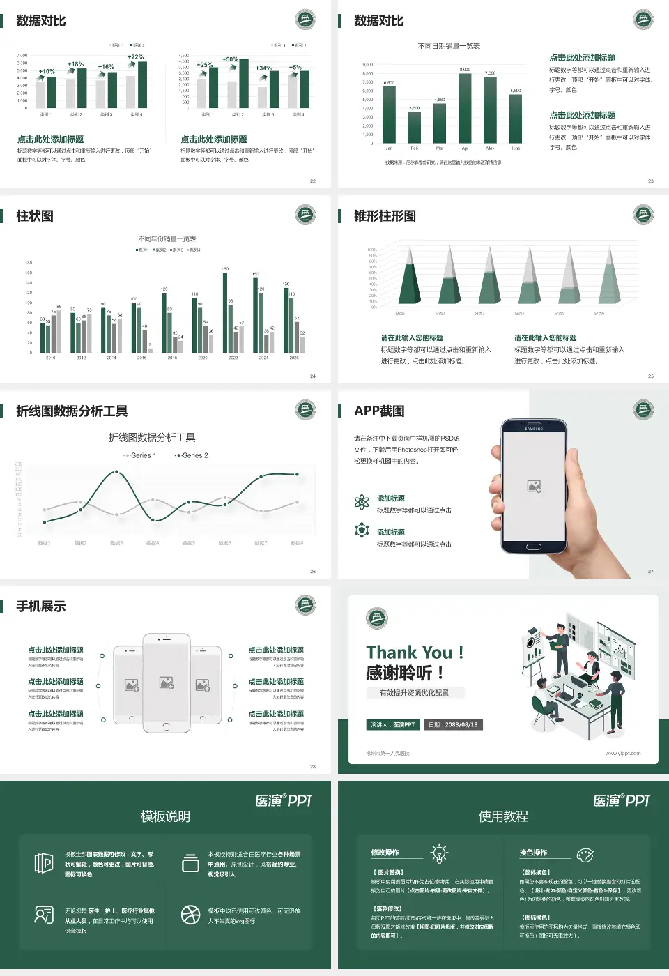 常州市第一人民医院财务与预算报告PPT模板16:9格式幻灯片预览图4