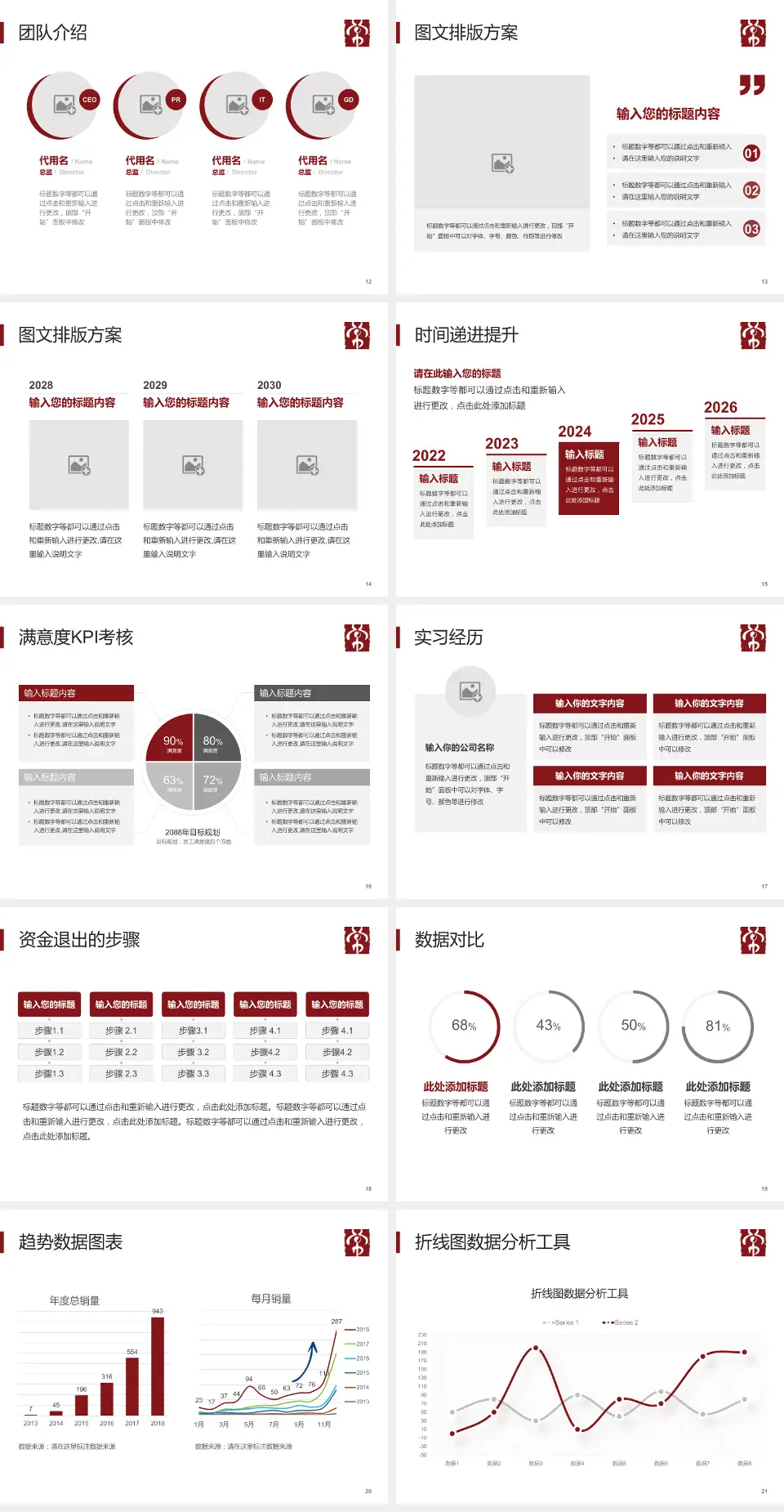 常州市中医医院培训与教育PPT模板4:3格式幻灯片预览图3