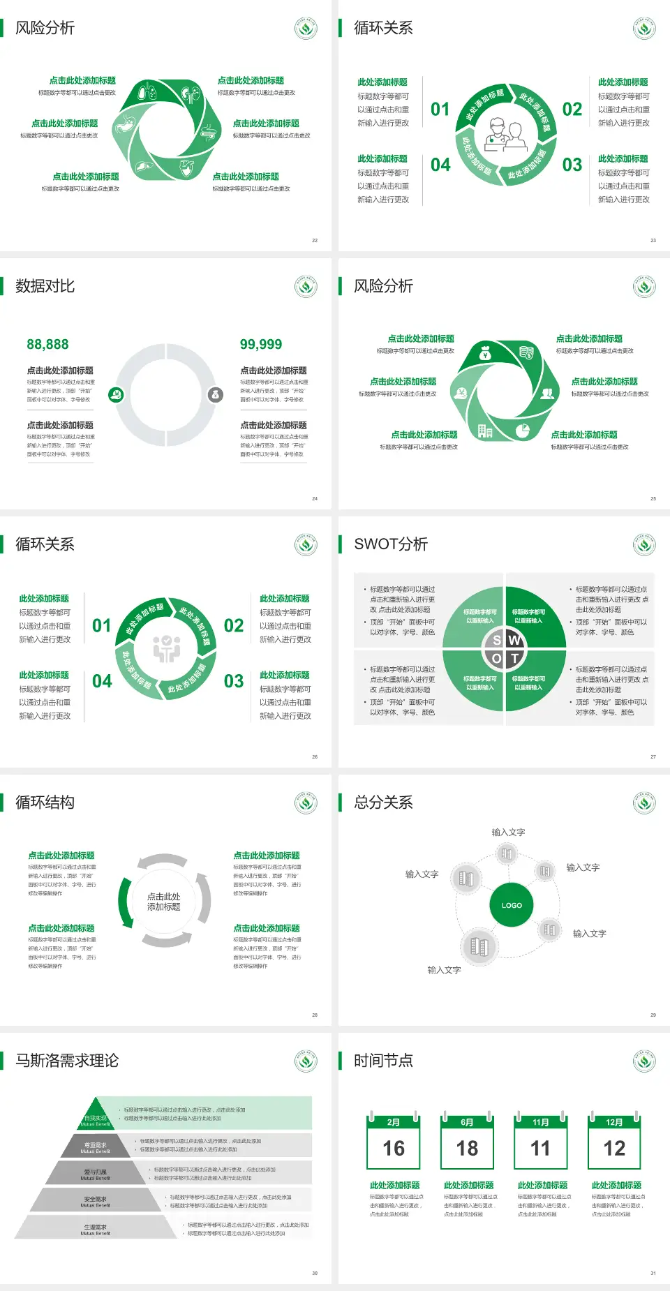 徐州矿务集团总医院科研成果展示PPT模板4:3格式幻灯片预览图4