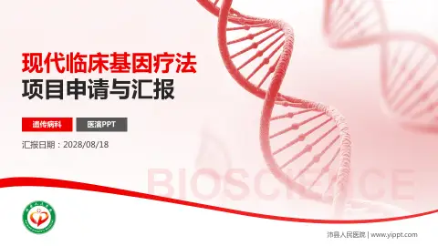 沛县人民医院项目申请与汇报PPT模板