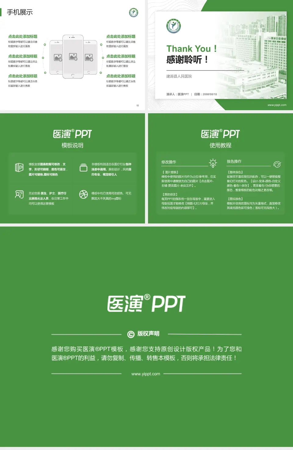 建湖县人民医院医院管理报告PPT模板4:3格式幻灯片预览图7