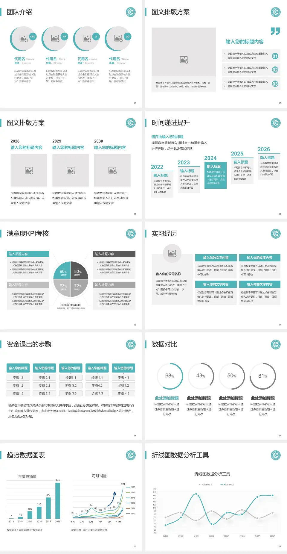 句容市人民医院培训与教育PPT模板4:3格式幻灯片预览图3