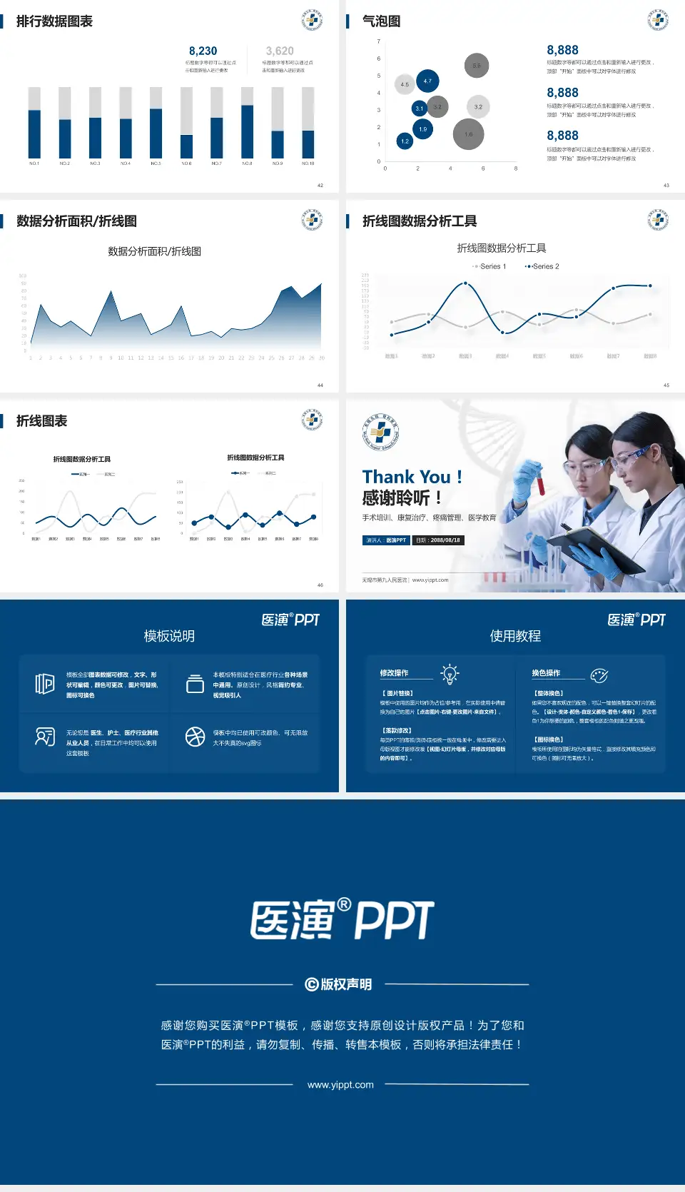 无锡市第九人民医院科研成果展示PPT模板16:9格式幻灯片预览图6