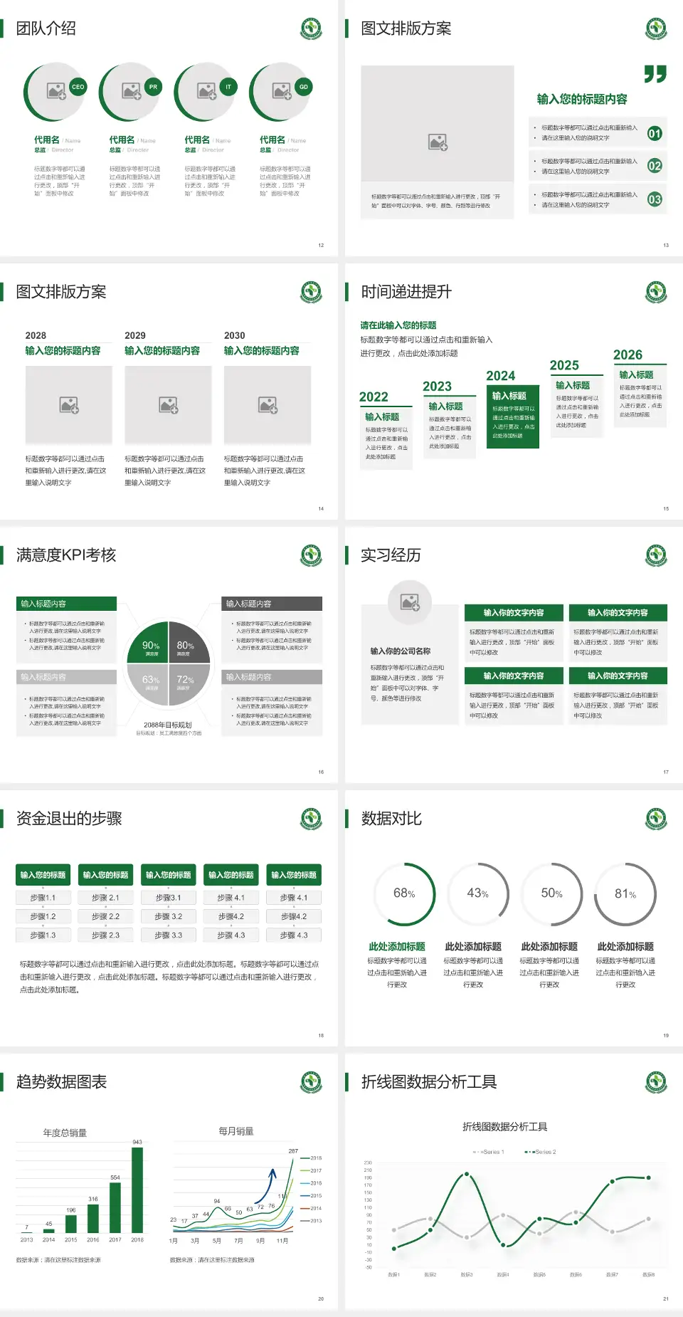 江苏省中西医结合医院培训与教育PPT模板4:3格式幻灯片预览图3