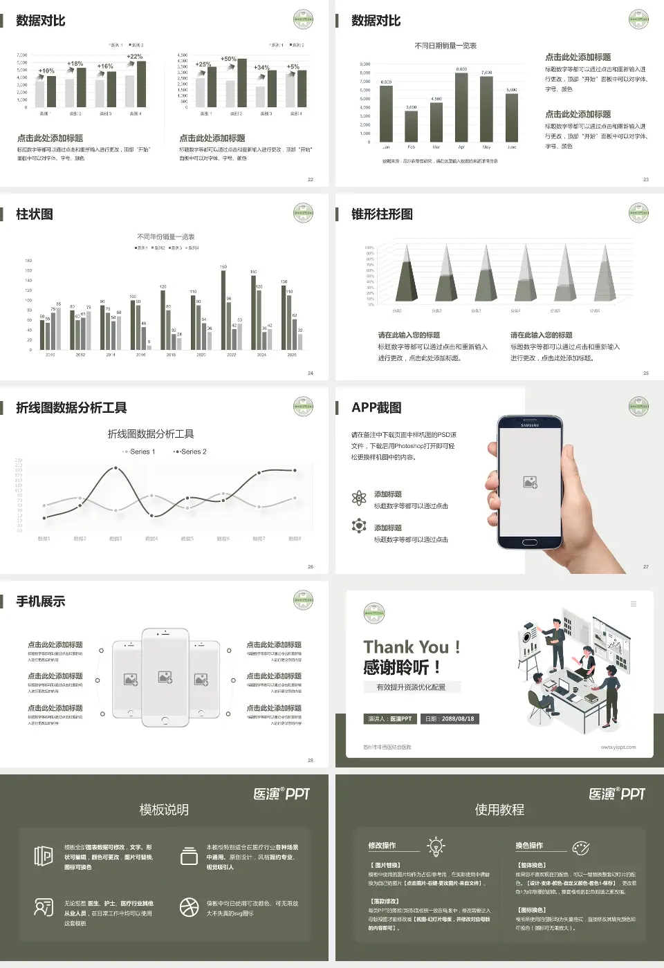 苏州市中西医结合医院财务与预算报告PPT模板16:9格式幻灯片预览图4