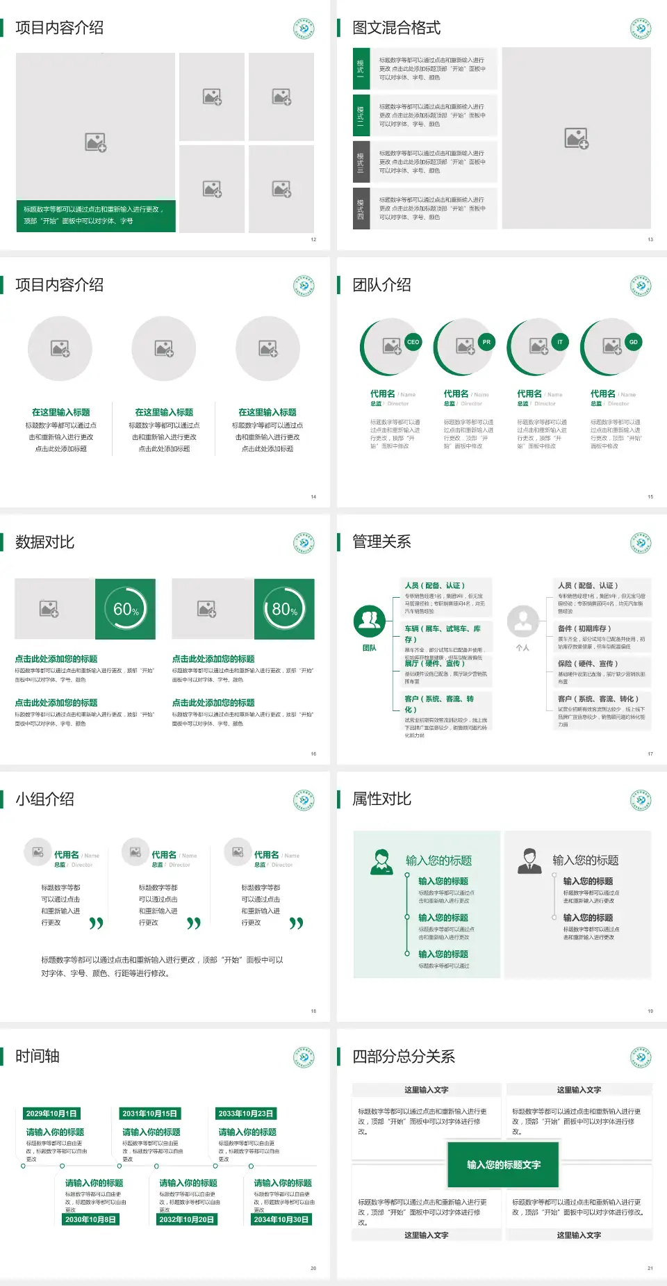 南通市肿瘤医院南院科室介绍与推广PPT模板4:3格式幻灯片预览图3