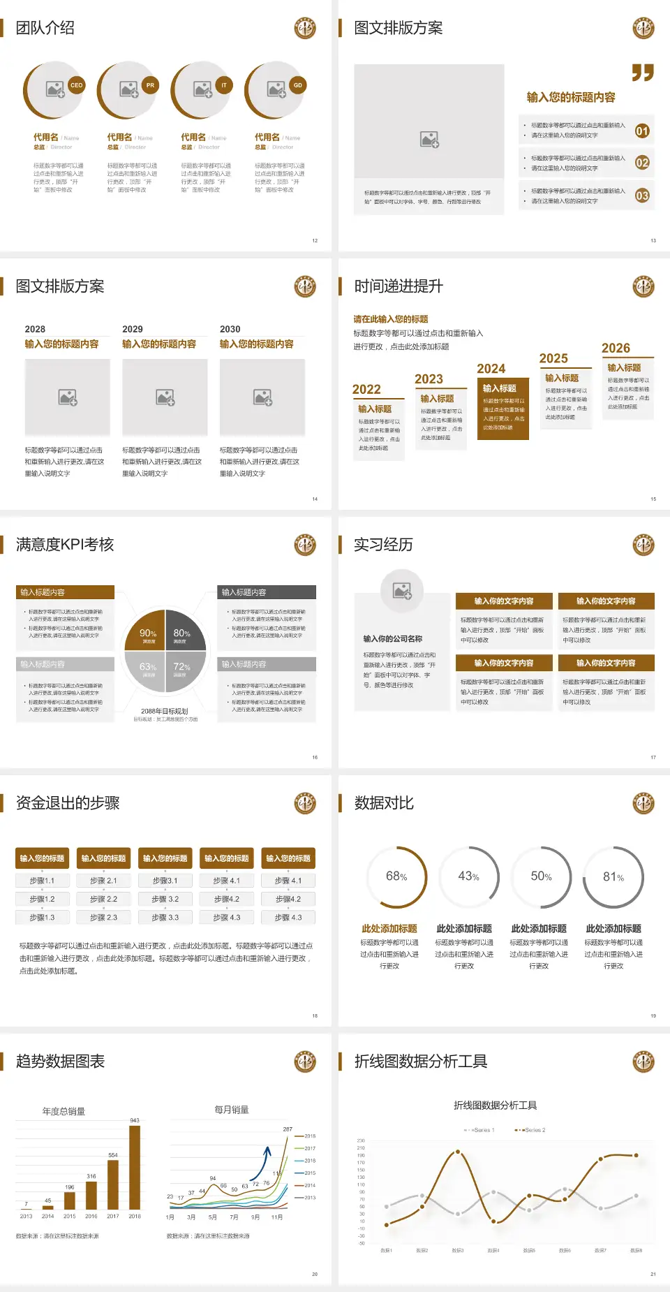 新沂市中医医院培训与教育PPT模板4:3格式幻灯片预览图3