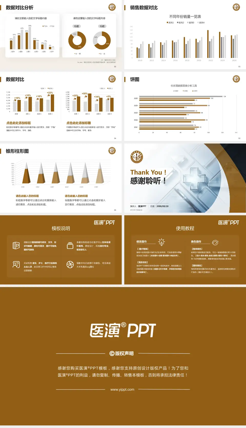 新沂市中医医院医疗行业比赛专用PPT模板16:9格式幻灯片预览图7