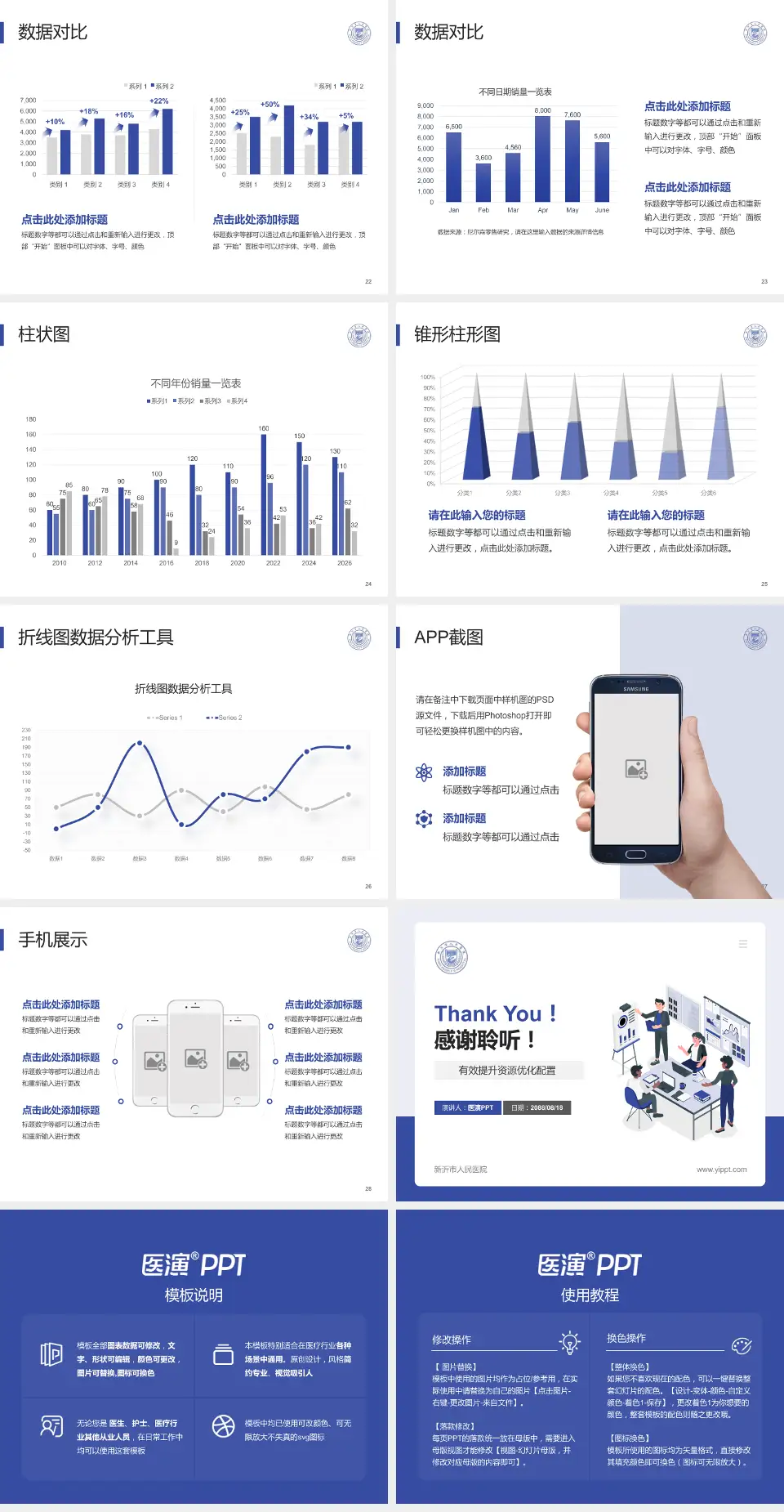 新沂市人民医院财务与预算报告PPT模板4:3格式幻灯片预览图4