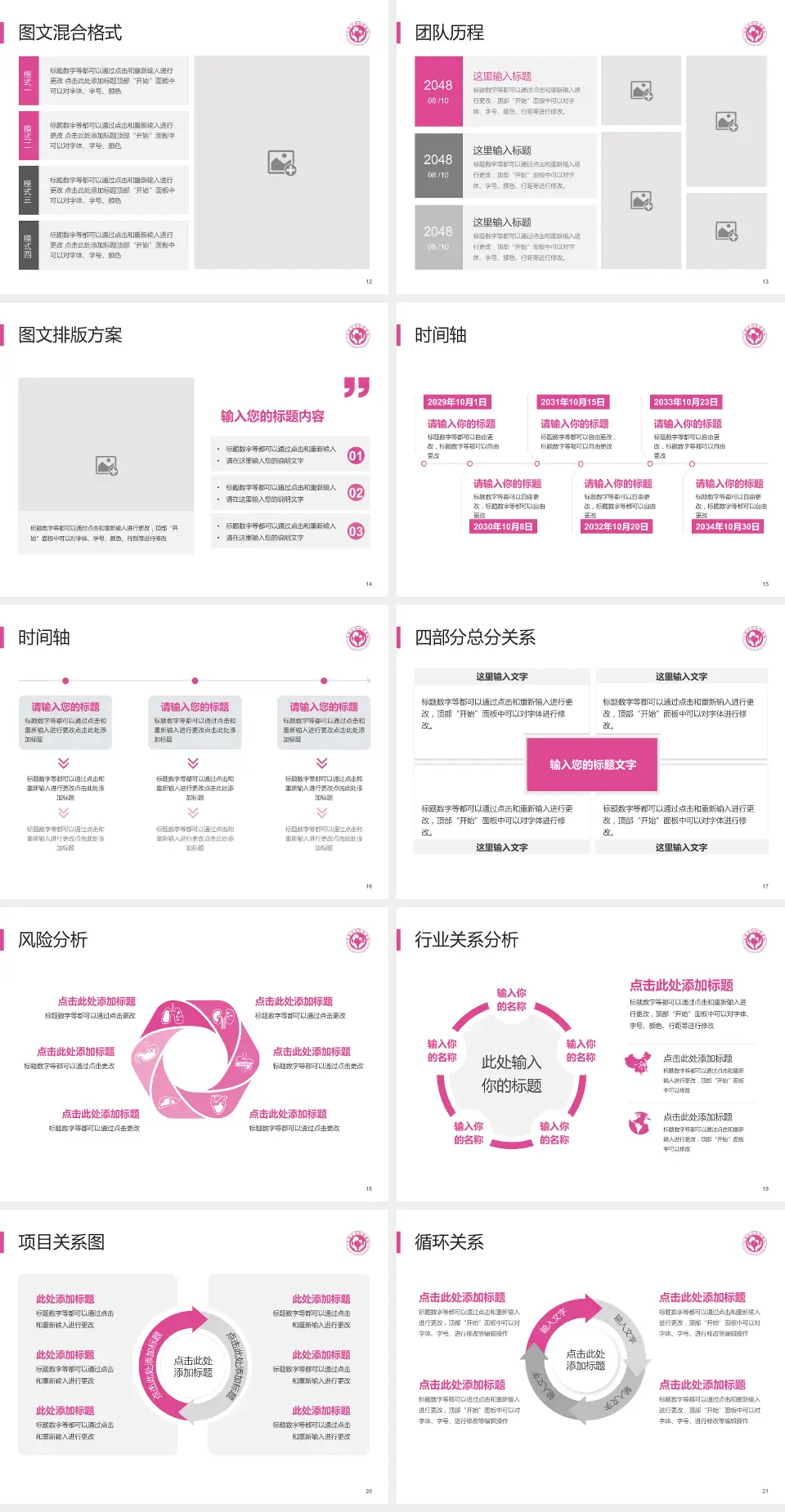 无锡市妇幼保健院项目申请与汇报PPT模板4:3格式幻灯片预览图3