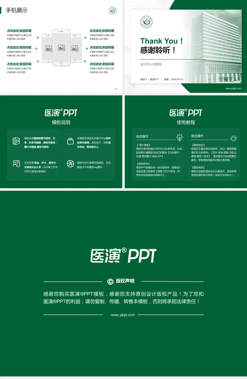 宜兴市人民医院医院管理报告PPT模板4:3格式幻灯片预览图7