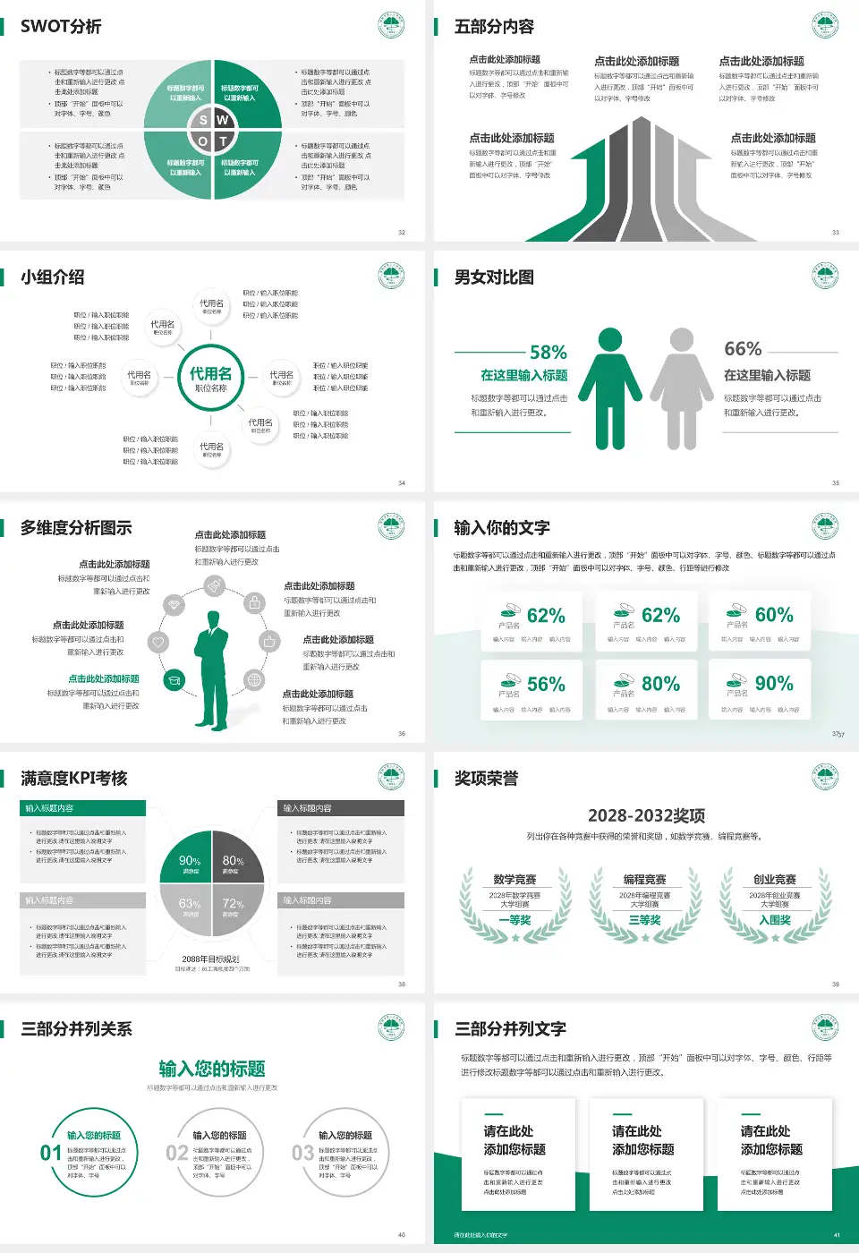 常熟市第二人民医院海虞南路院区医疗行业比赛专用PPT模板16:9格式幻灯片预览图5