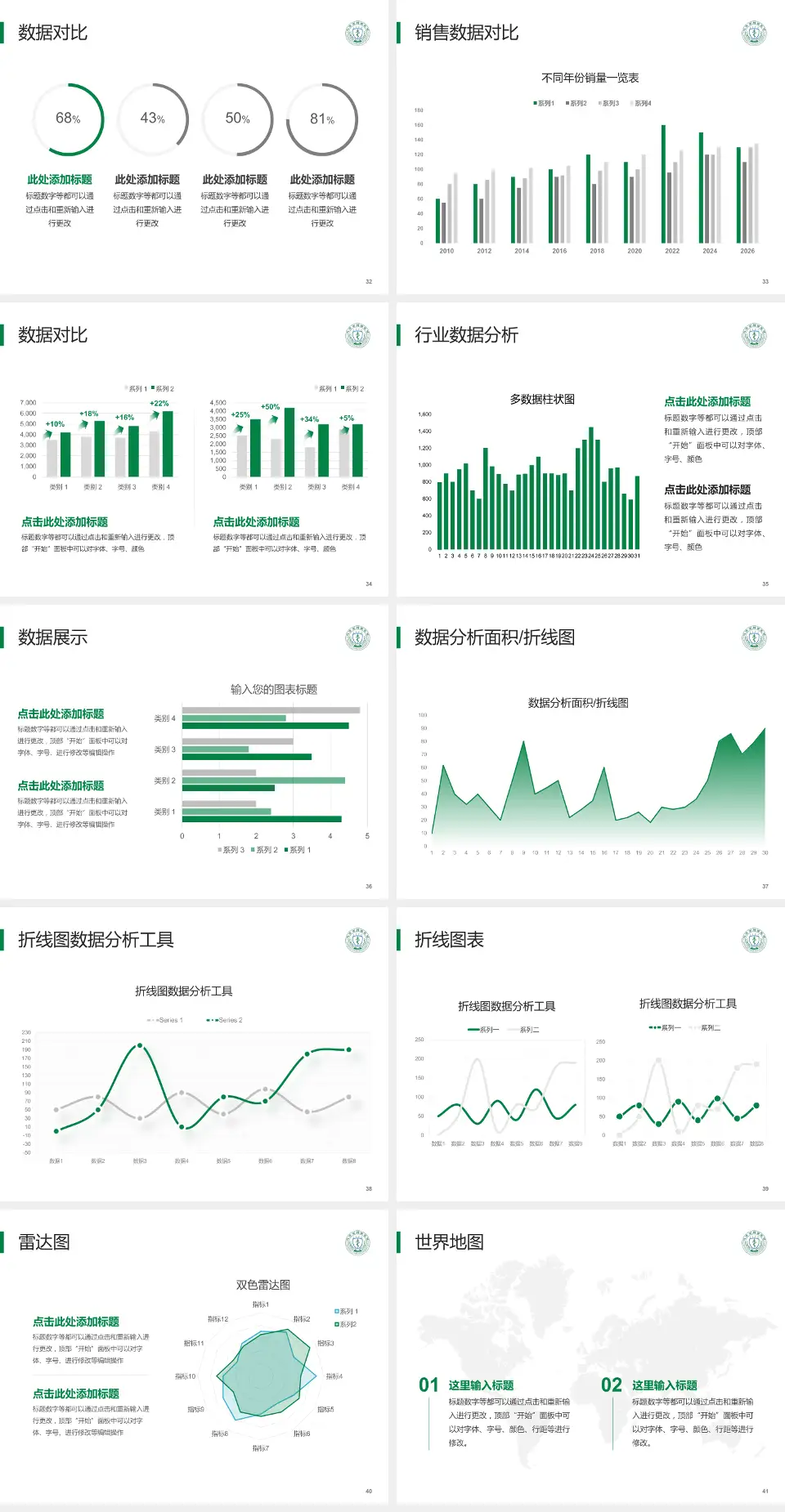江苏省肿瘤医院会议与研讨会PPT模板4:3格式幻灯片预览图5