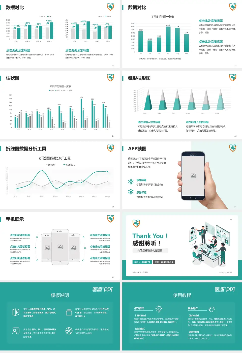 常州市第三人民医院财务与预算报告PPT模板16:9格式幻灯片预览图4
