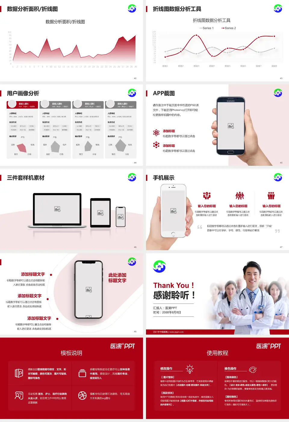 苏州市中医医院科室介绍与推广PPT模板16:9格式幻灯片预览图6