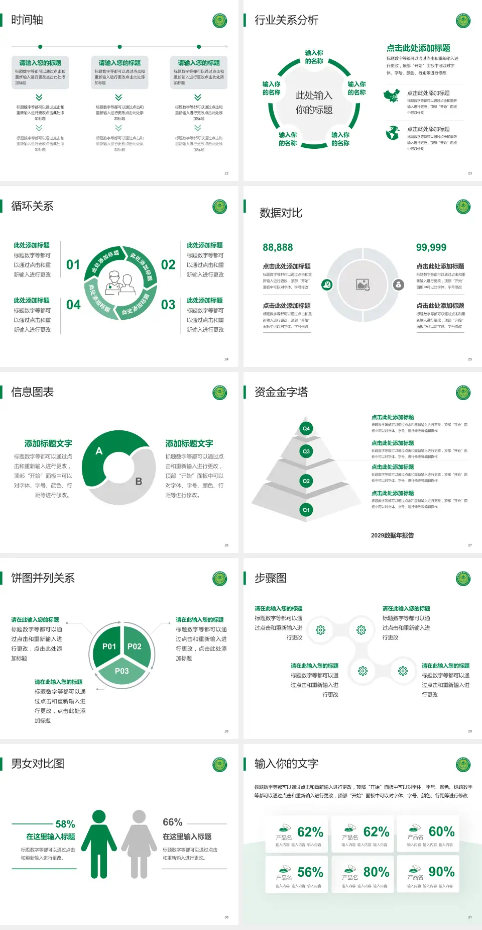 常州市第四人民医院医院管理报告PPT模板4:3格式幻灯片预览图4