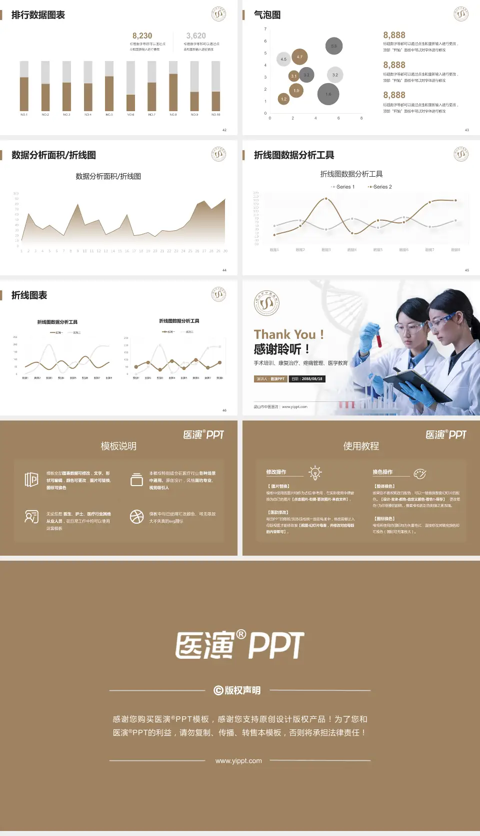 昆山市中医医院科研成果展示PPT模板16:9格式幻灯片预览图6