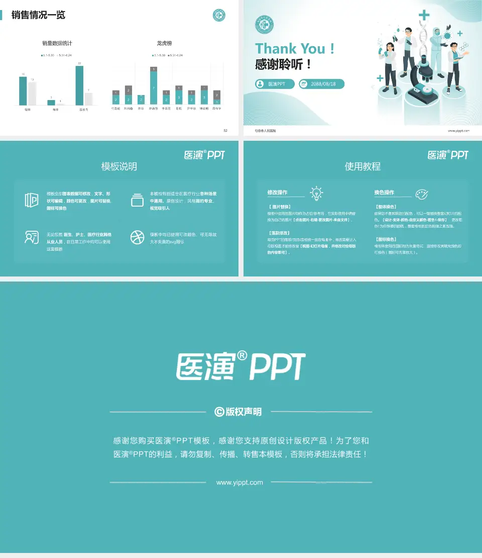 句容市人民医院品管圈PDCA演示专用PPT模板16:9格式幻灯片预览图7