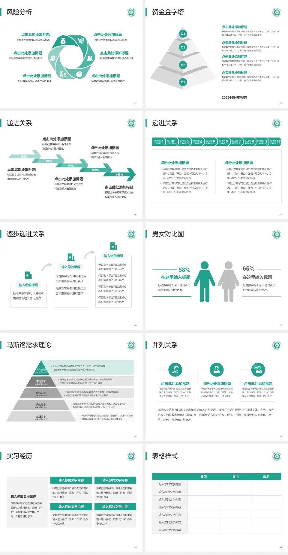 盐城市中医院南分院项目申请与汇报PPT模板4:3格式幻灯片预览图4