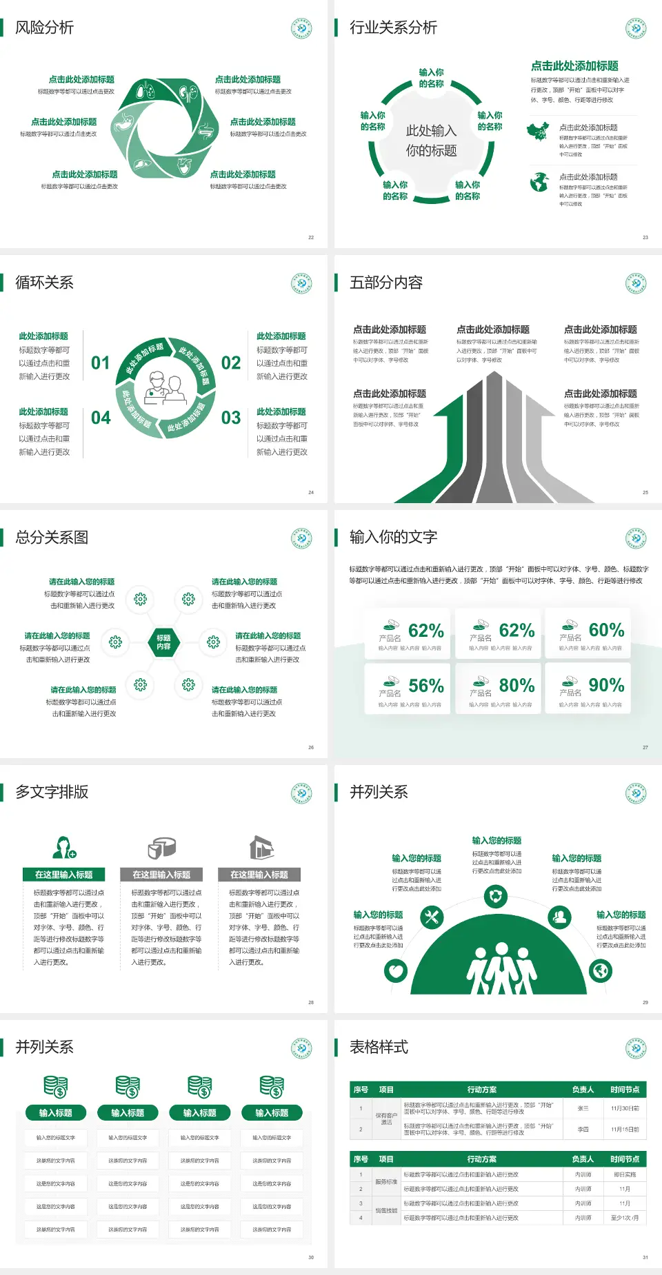 南通市肿瘤医院北院科室介绍与推广PPT模板4:3格式幻灯片预览图4