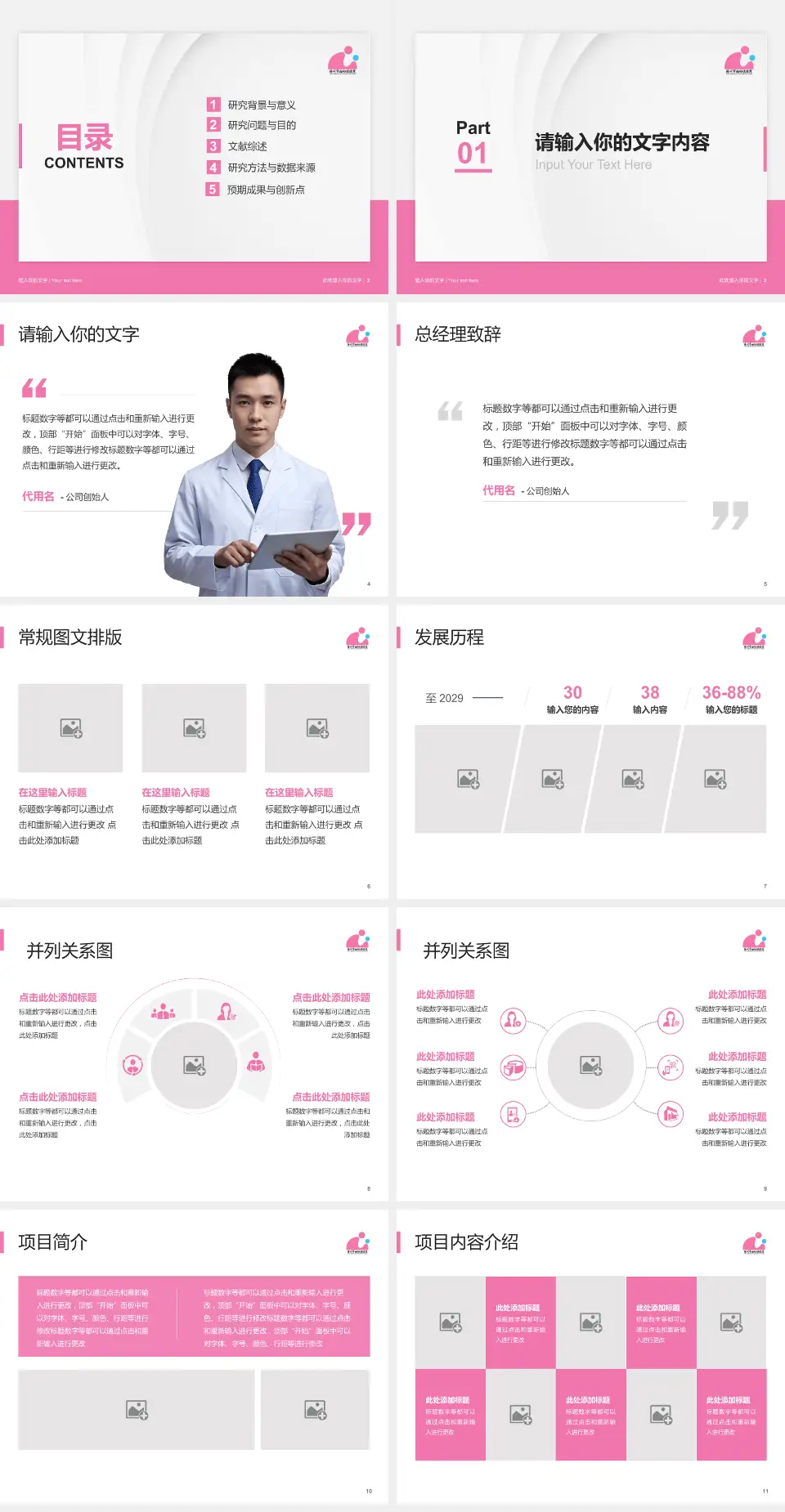 徐州市妇幼保健院医院管理报告PPT模板4:3格式幻灯片预览图2