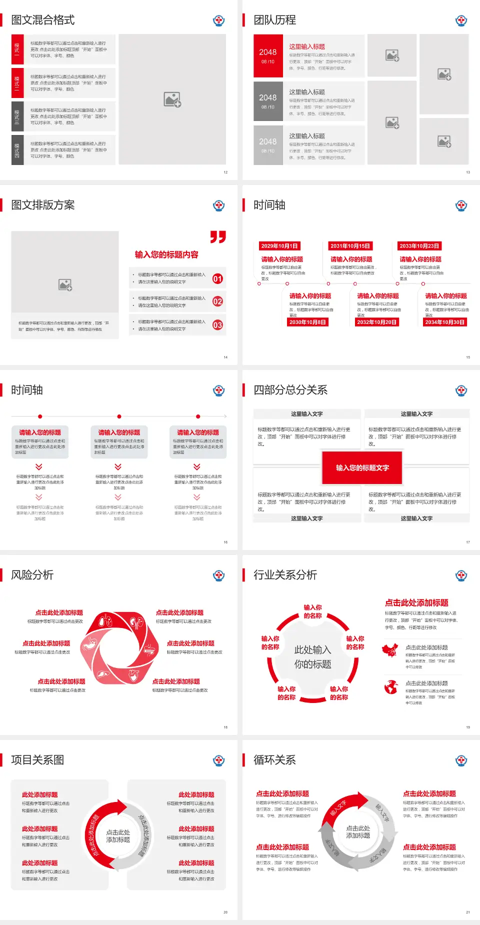 徐州市第一人民医院项目申请与汇报PPT模板4:3格式幻灯片预览图3