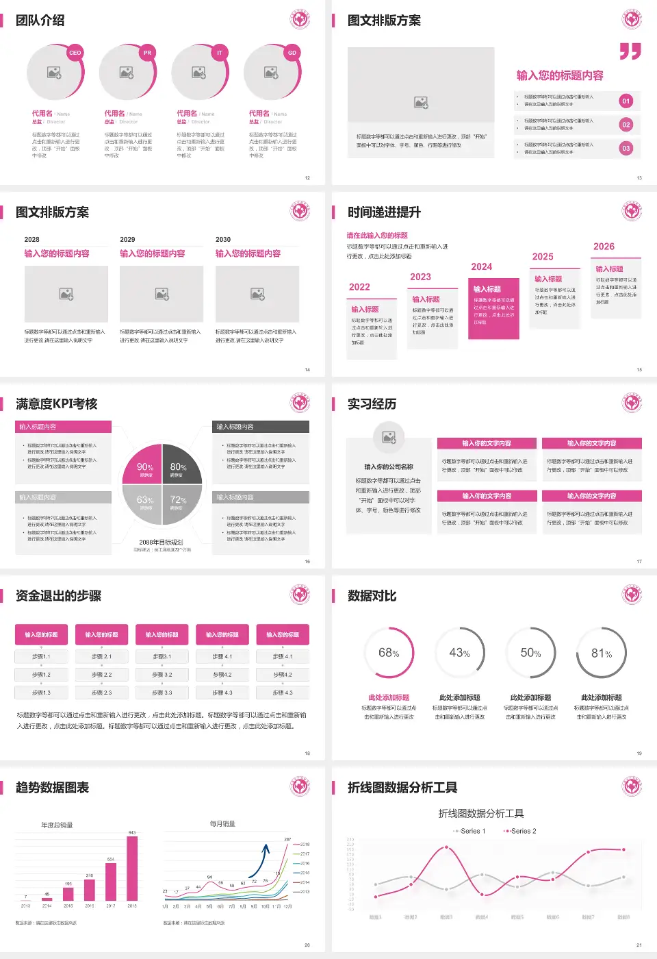 无锡市妇幼保健院培训与教育PPT模板16:9格式幻灯片预览图3