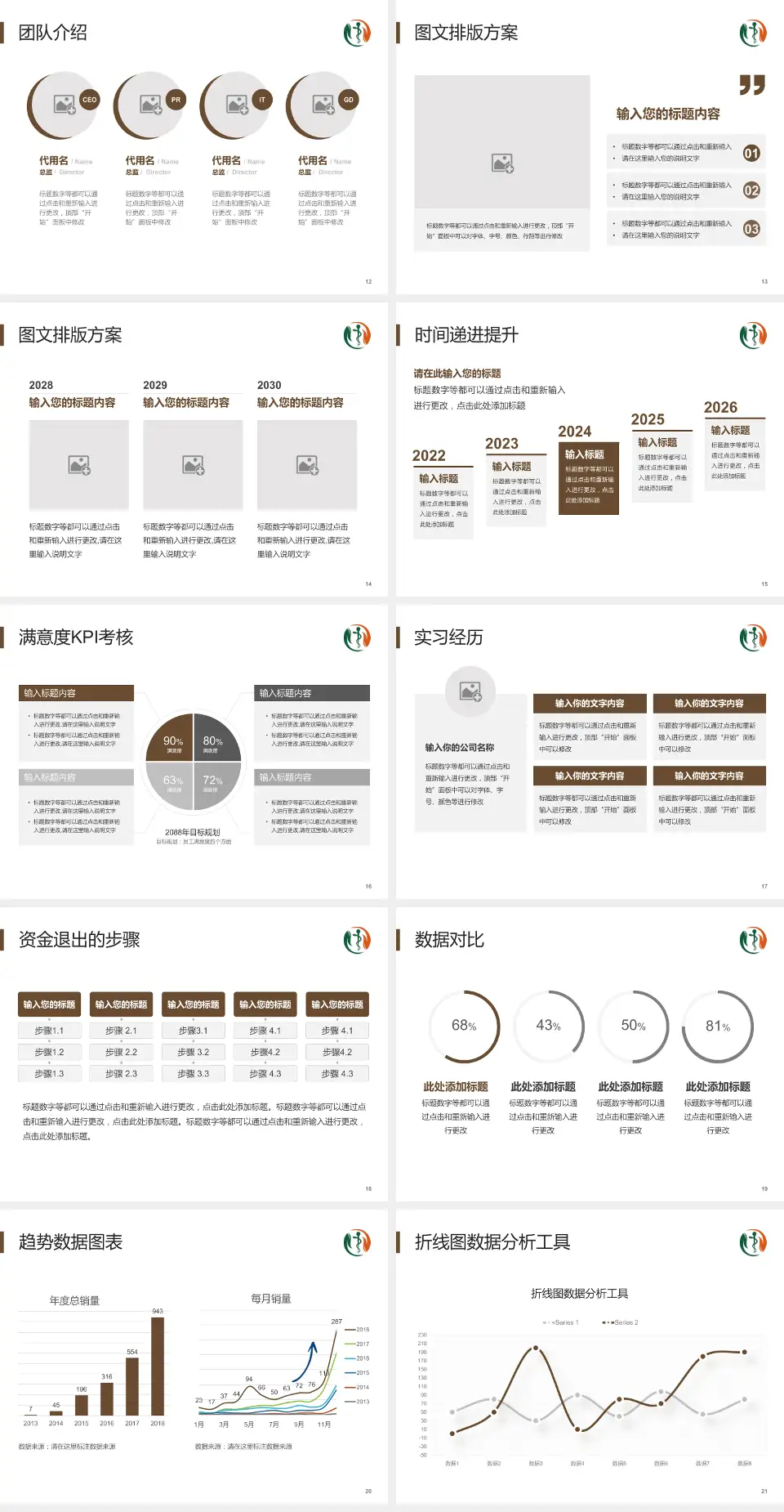 江苏省第二中医院培训与教育PPT模板4:3格式幻灯片预览图3