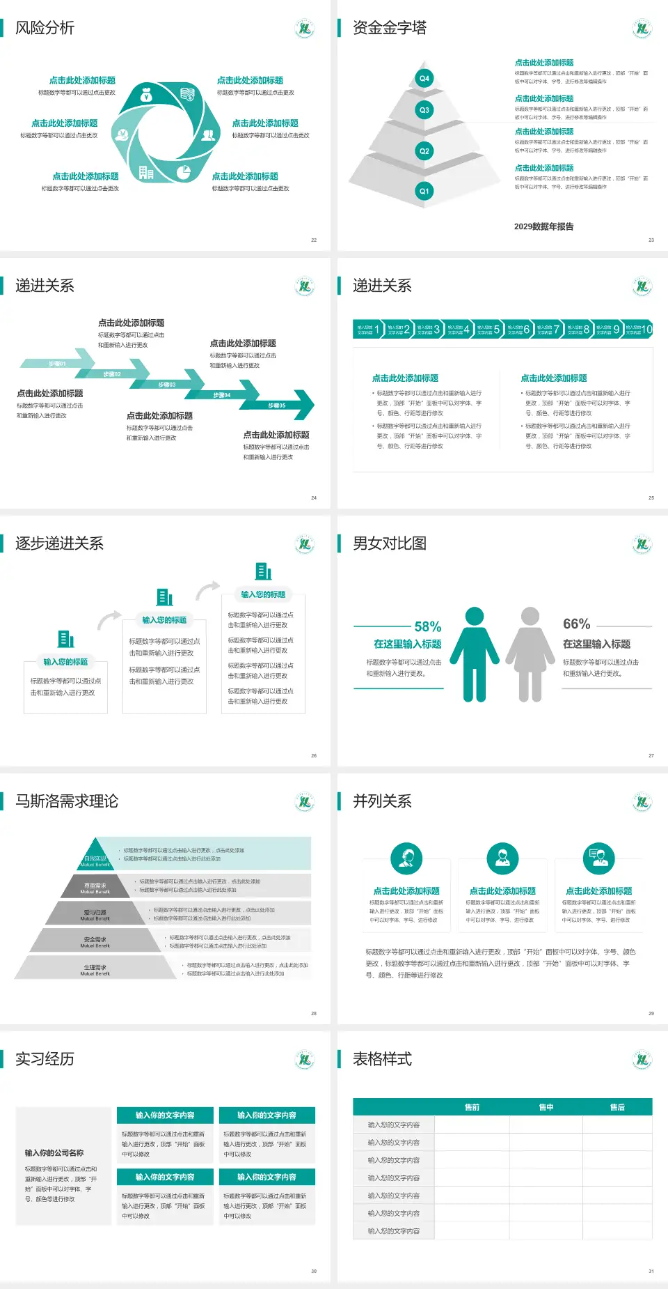 淮安市第一人民医院项目申请与汇报PPT模板4:3格式幻灯片预览图4