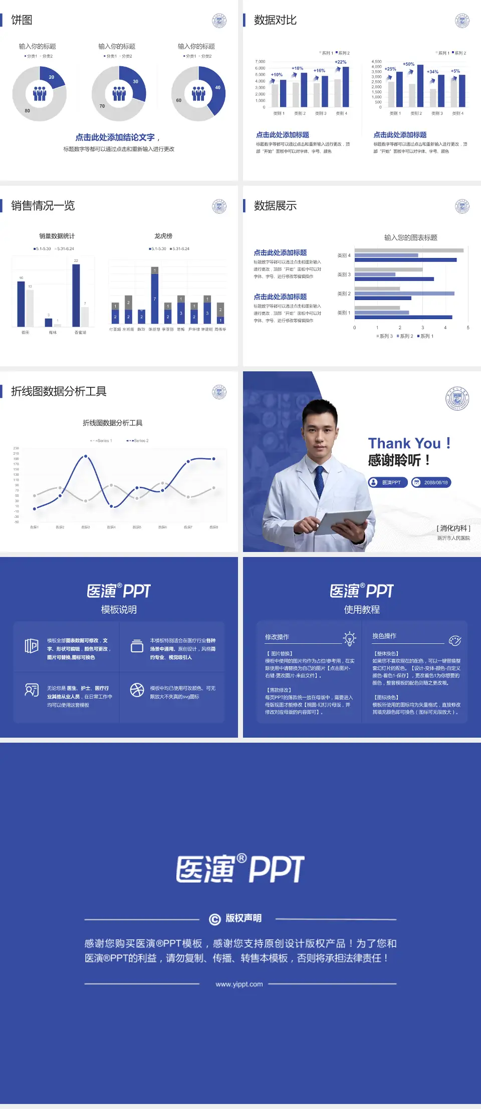 新沂市人民医院病例分享与讨论PPT模板4:3格式幻灯片预览图4