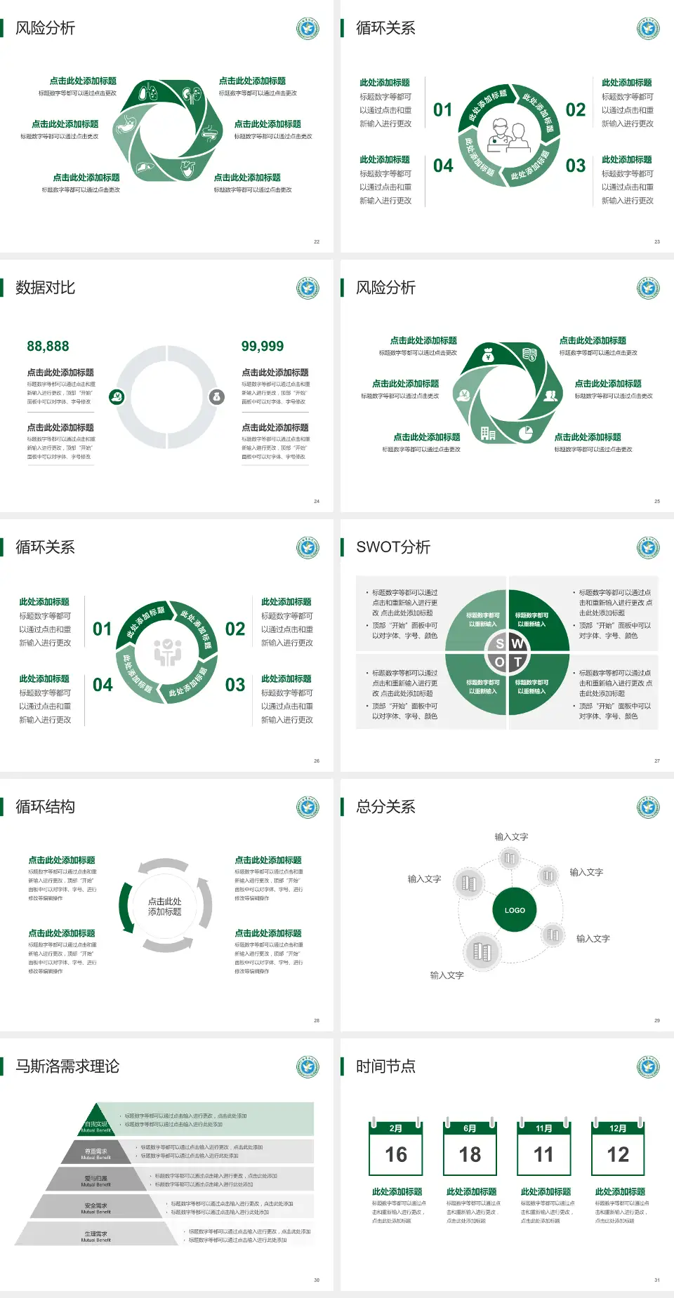 徐州医科大学附属医院科研成果展示PPT模板4:3格式幻灯片预览图4