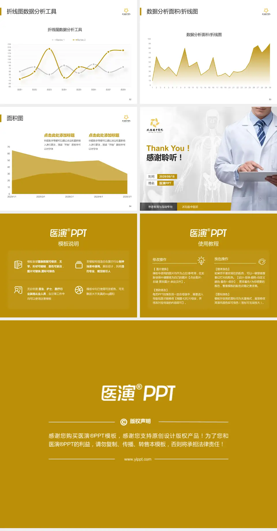 沭阳县中医院患者教育与指导PPT模板4:3格式幻灯片预览图7