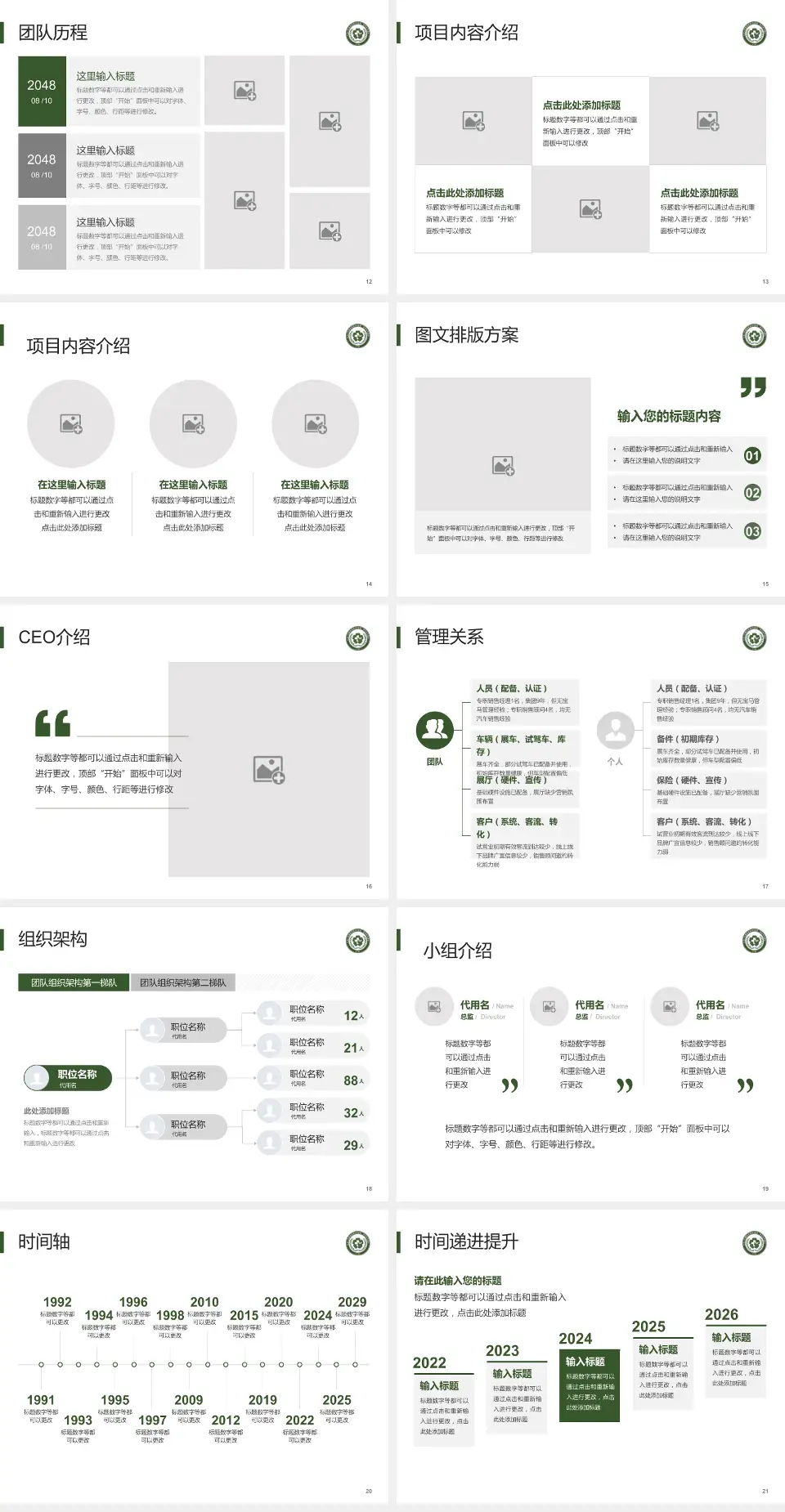 常州和平医院医院管理报告PPT模板4:3格式幻灯片预览图3