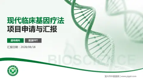 宜兴市中医医院项目申请与汇报PPT模板