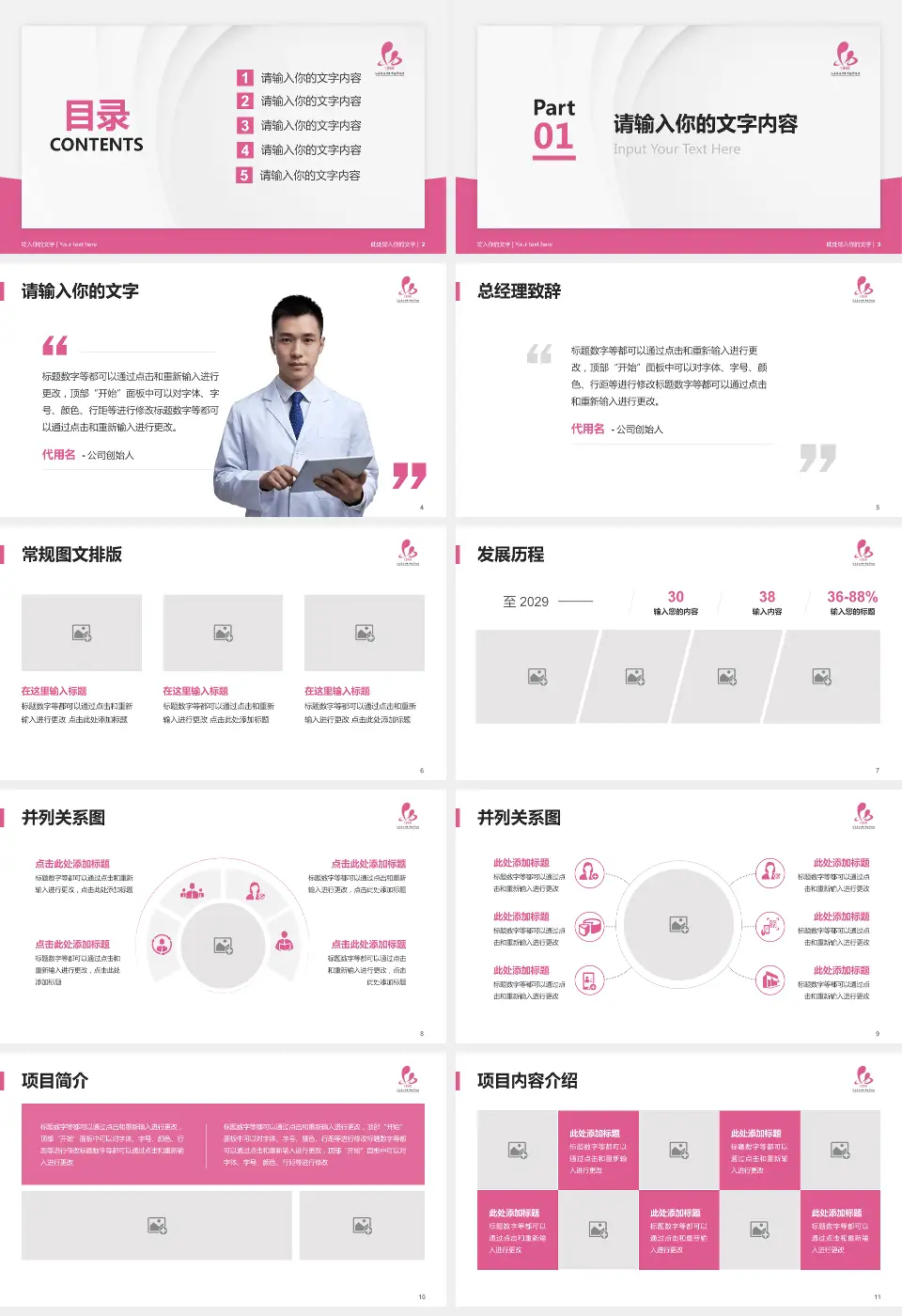 淮安市妇幼保健院医院管理报告PPT模板16:9格式幻灯片预览图2