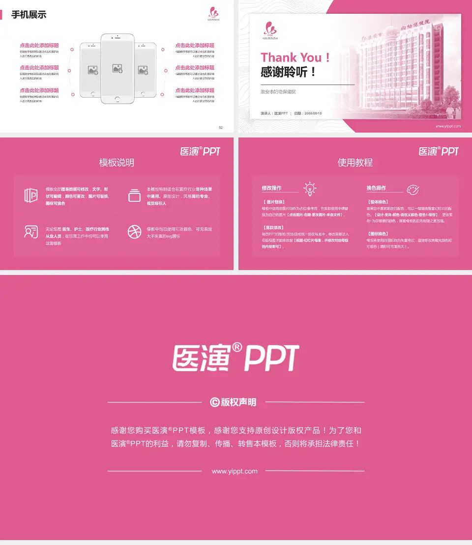 淮安市妇幼保健院医院管理报告PPT模板16:9格式幻灯片预览图7