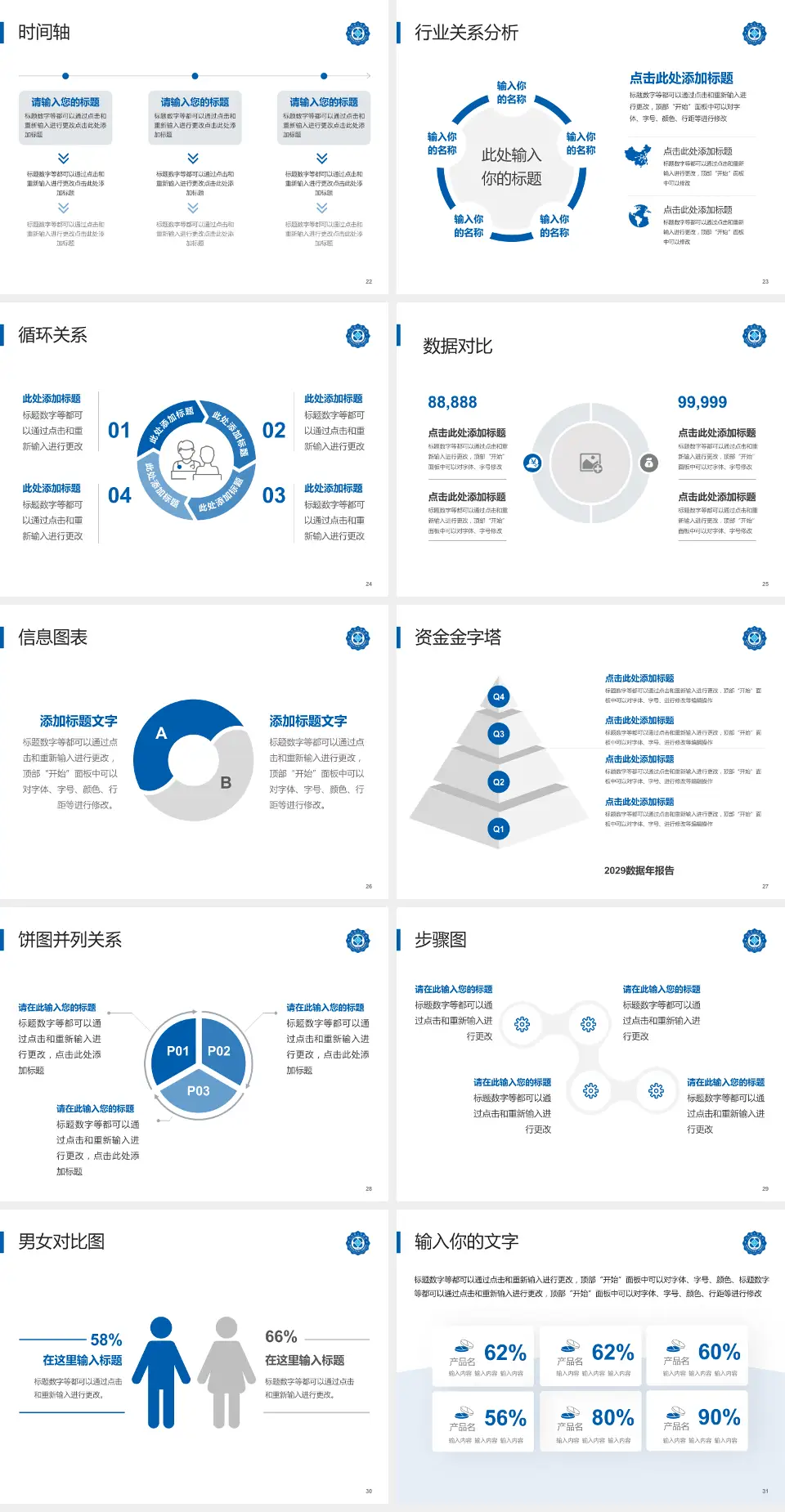 江苏省人民医院医院管理报告PPT模板4:3格式幻灯片预览图4