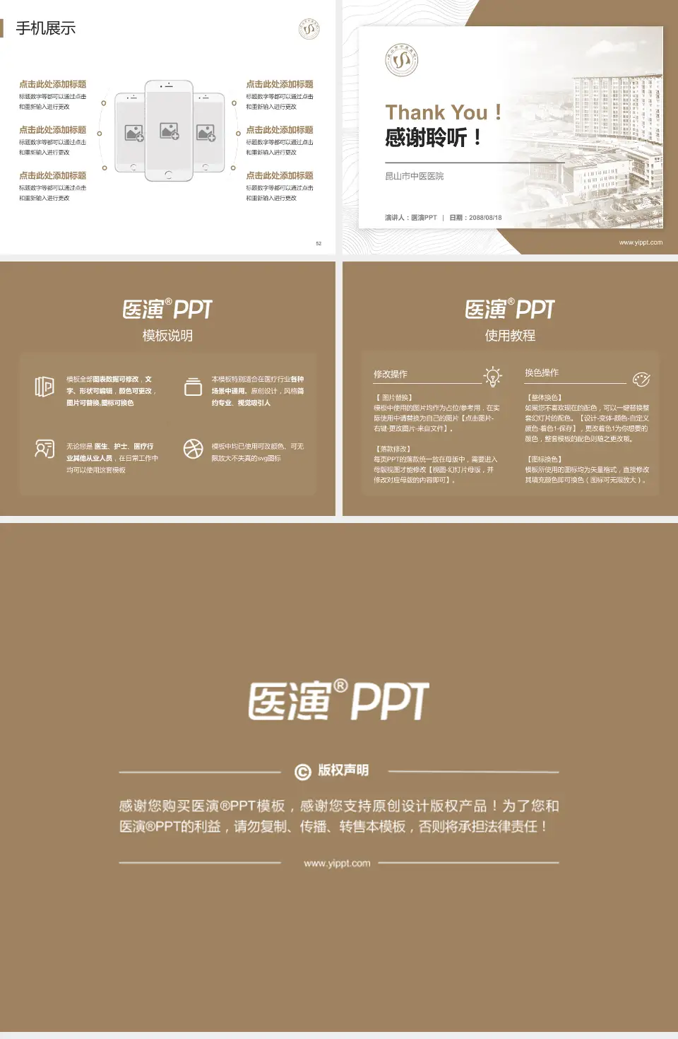 昆山市中医医院医院管理报告PPT模板4:3格式幻灯片预览图7