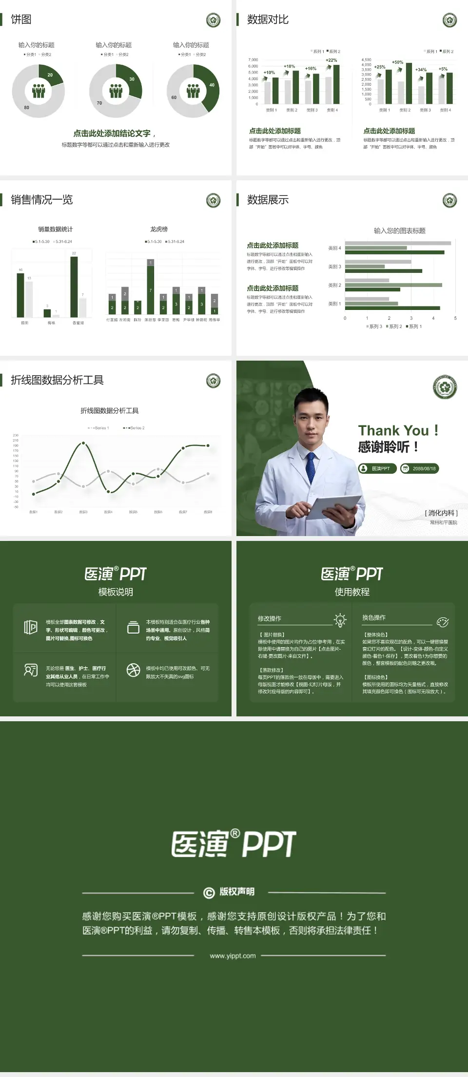 常州和平医院病例分享与讨论PPT模板4:3格式幻灯片预览图4