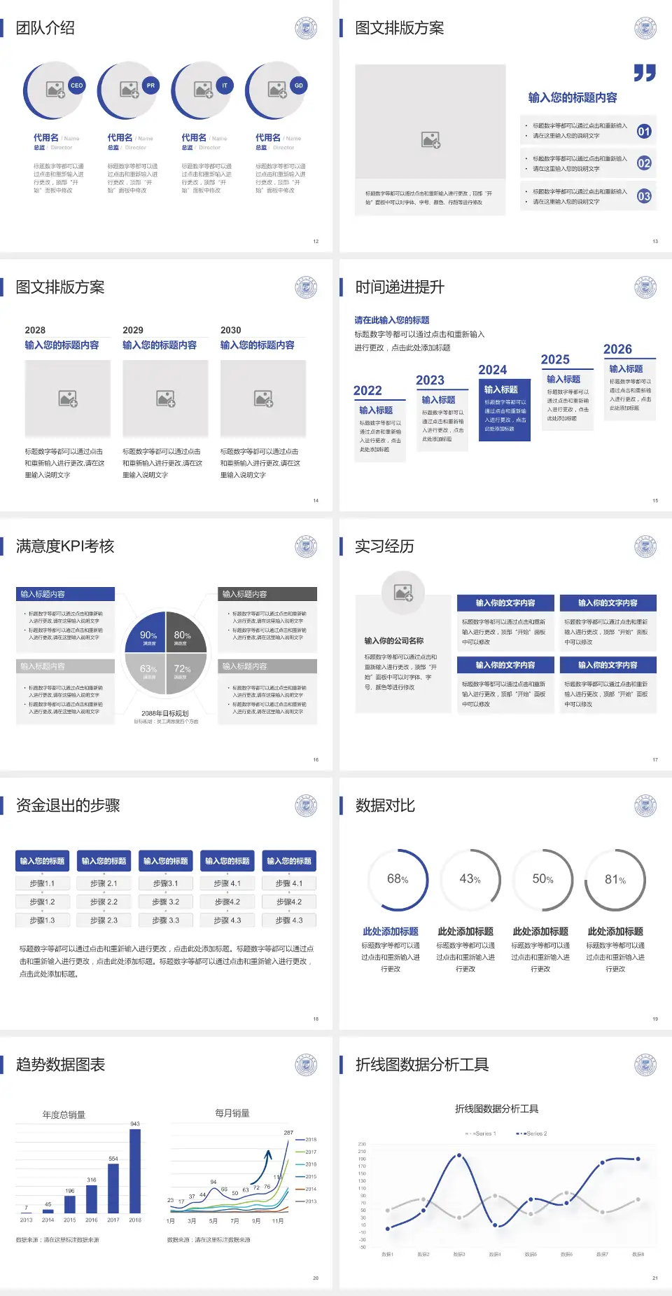 新沂市人民医院培训与教育PPT模板4:3格式幻灯片预览图3