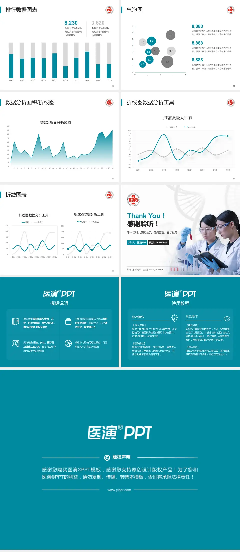 苏州大学附属第二医院科研成果展示PPT模板4:3格式幻灯片预览图6
