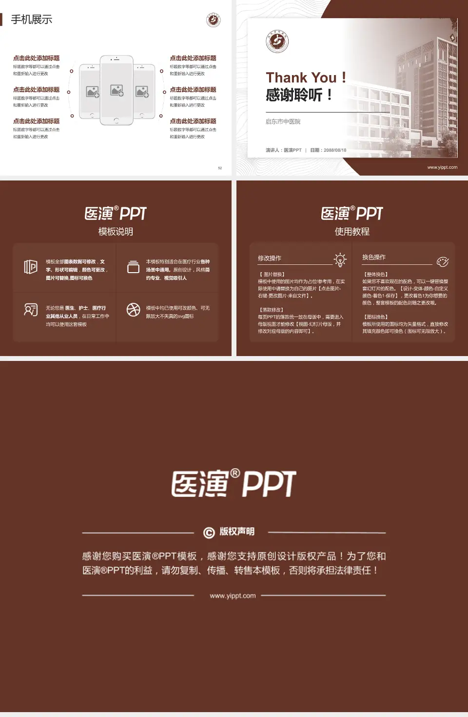 启东市中医院医院管理报告PPT模板4:3格式幻灯片预览图7