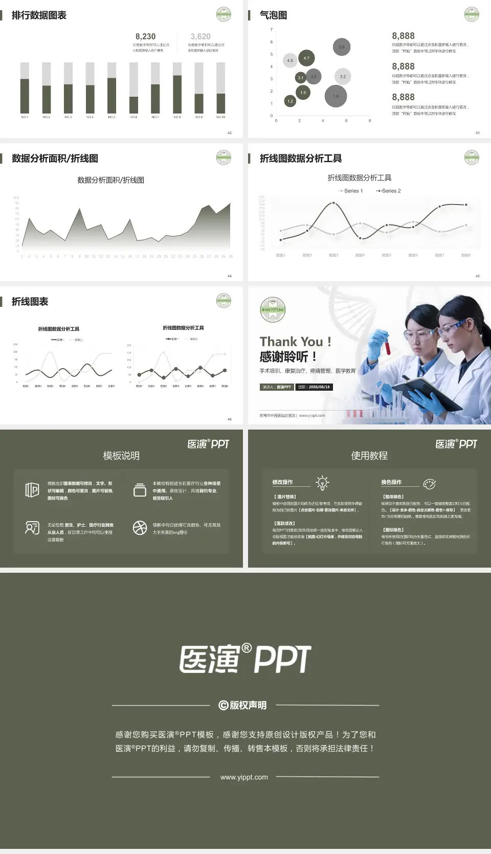 苏州市中西医结合医院科研成果展示PPT模板16:9格式幻灯片预览图6