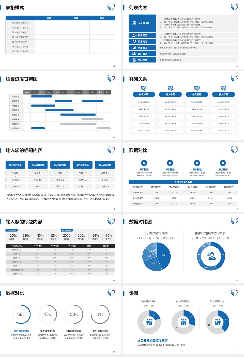 淮安市第三人民医院医疗行业比赛专用PPT模板16:9格式幻灯片预览图6