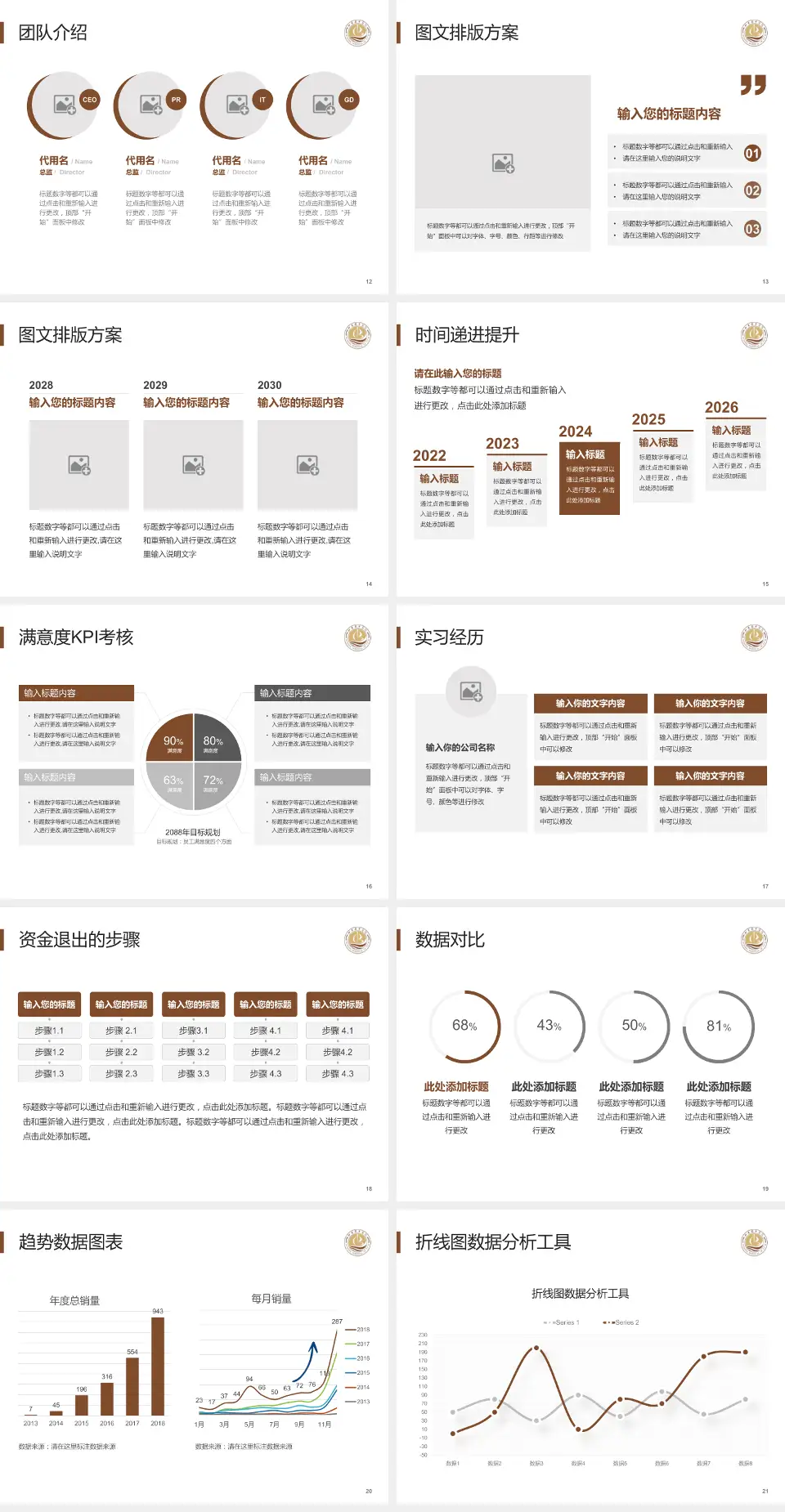 如东县中医院培训与教育PPT模板4:3格式幻灯片预览图3